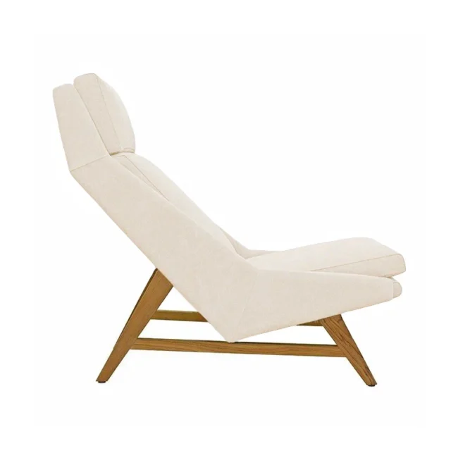 Aero Lounge Chair White Boucle - Image 3