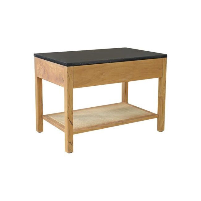 New Bedside Table Marble Top - Image 2