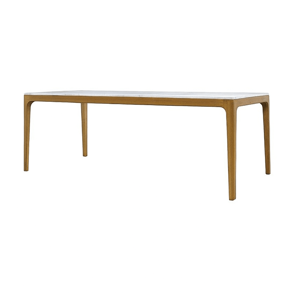 New York Dining Table with White Marble Top - Image 2